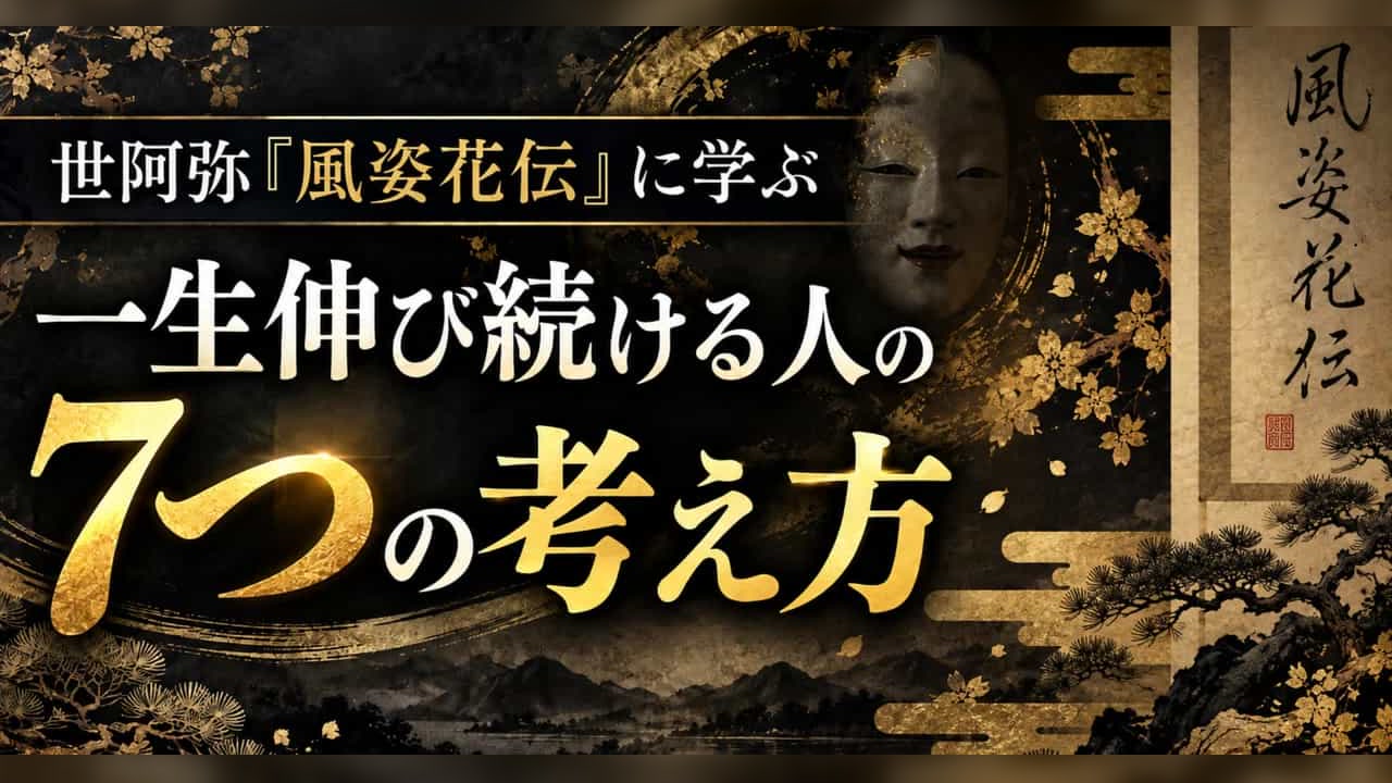 世阿弥『風姿花伝』に学ぶ、一生伸び続ける人の7つの考え方